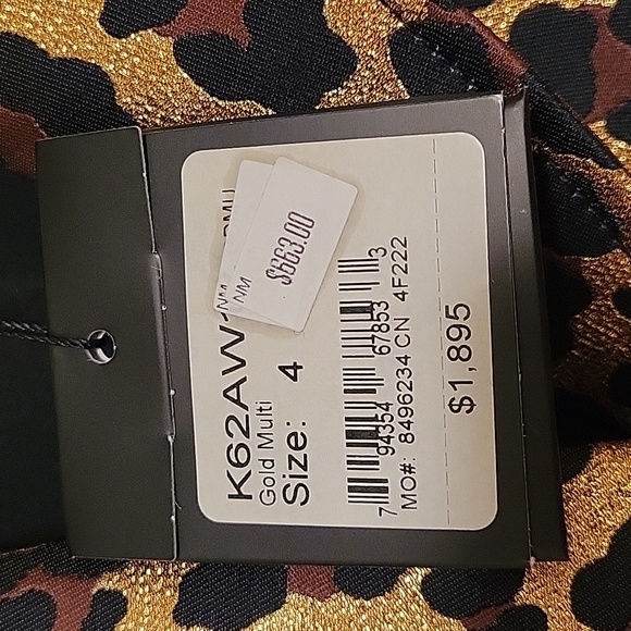 NWT St. John leopard print blazer, size 4 - Picture 6 of 6